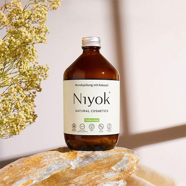 Actual product image Niyok Mouthwash coconut oil peppermint (500 ml, Mouthwash)