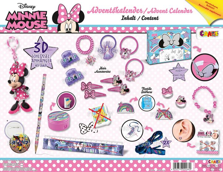 Craze Calendrier de l'Avent Minnie Mouse