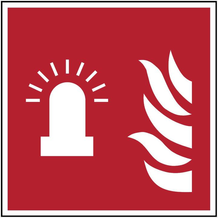 Produktbild Brady ISO-Sicherheitsschild - Brandmelder mit blinkendem Licht