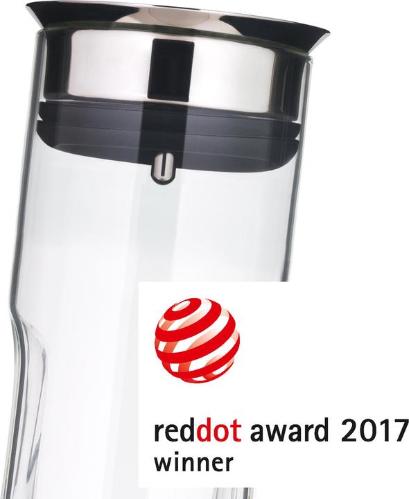 Produktbild WMF Wasserkaraffe 1,25l Griffmulde Glas Karaffe Motion CloseUp-Verschluss (1.25 l)