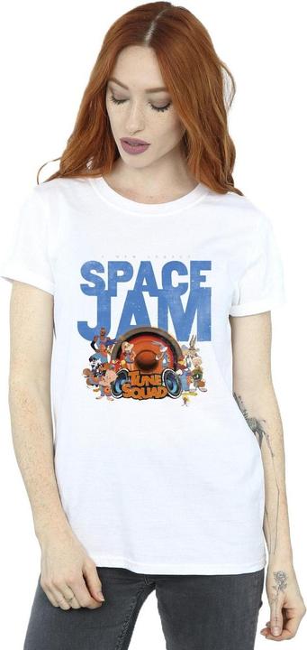 Actual product image Space Jam Womens/Ladies Tune Squad Cotton Boyfriend T-Shirt (M)