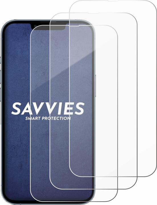 Actual product image Savvies Tempered Glass (3 Piece, Apple iPhone 13 Pro)