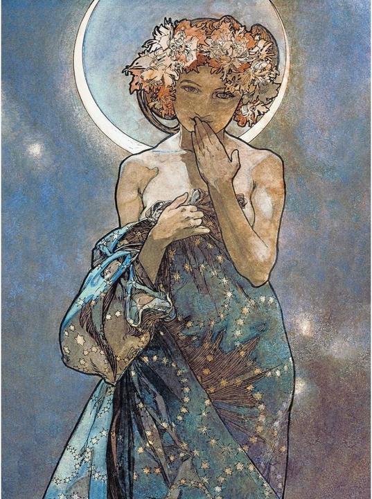 Immagine prodotto Trenddeko Mucha - Stella: la luna (144 x 350 cm)