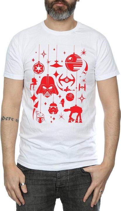 Immagine prodotto Star Wars Christmas Decorations Maglietta Uomo (3XL)