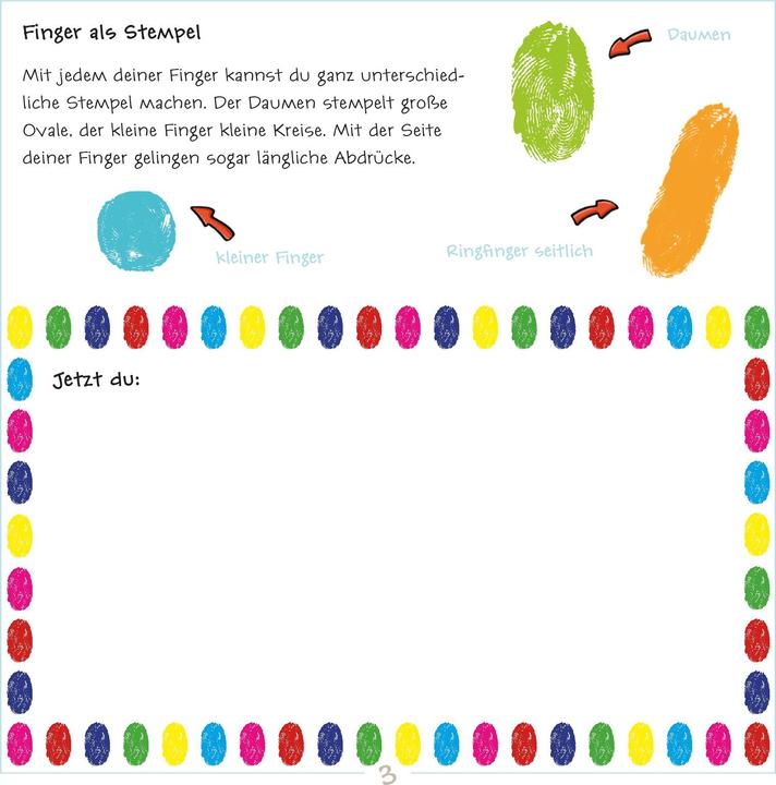 Actual product image Finger stamping. Easter craft block