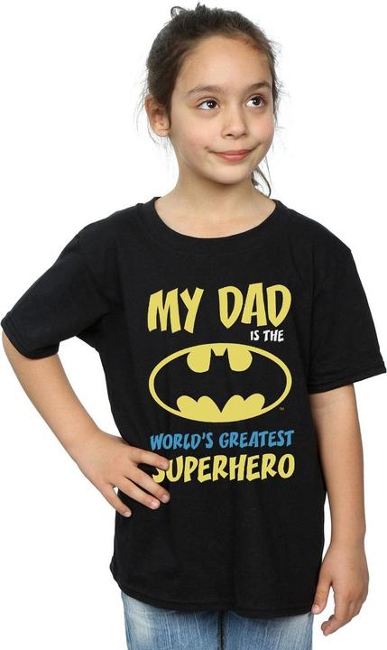 Image du produit - T-shirt BATMAN WORLD'S GREATEST SUPERHERO - Fille (140, 146)