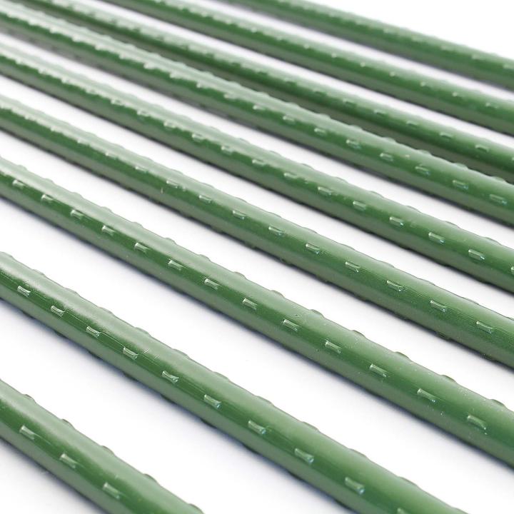 Image du produit Wiltec Toboli 10x tuteur vert 120cm Ø11mm tuteur métal plastique tuteur tomate (120 cm, 1.10 cm)