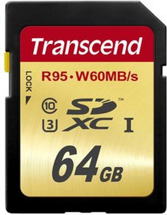 Actual product image Transcend SDXC Ultimate U3 (64 GB, SDXC, U3, UHS-I)