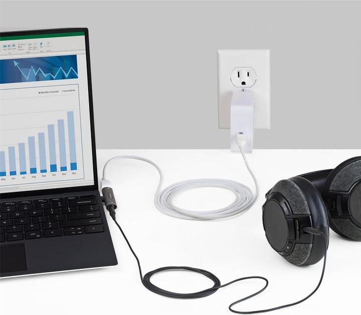 Immagine prodotto StarTech Adattatore audio e di ricarica USB-C - Adattatore audio USB-C con jack per cuffie/uricolari -TRRS e (USB, Jack da 3.5mm, USB 3.2)