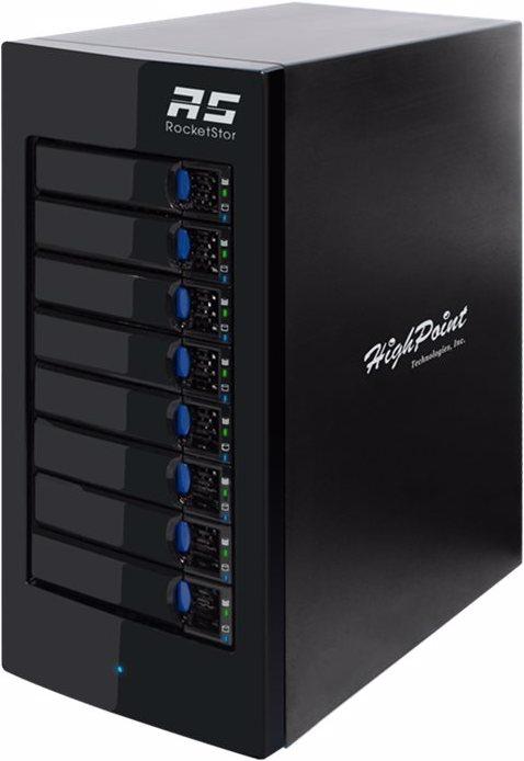 Produktbild HighPoint RocketStor 6418AS - Festplatten-Array - 8 Schächte (SATA-600 / SAS-2) (2.5", 3.5")