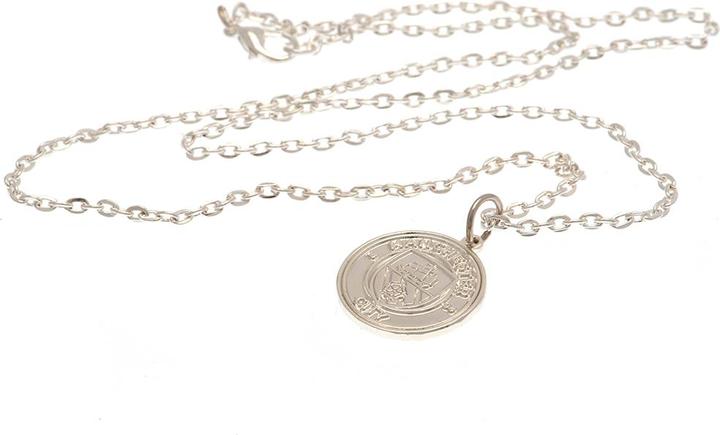 Produktbild Manchester City FC Silver Plated Crest Necklace & Pendant (100% synthetisches Material)