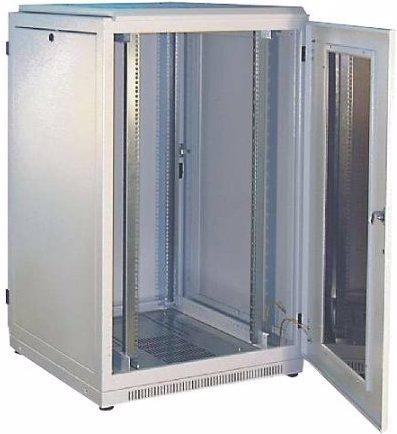 Image du produit Schweitzer Armoire - gris clair, RAL 7035 - 24U - 48,3 cm (19") (24 HE, Rack 19 pouces)