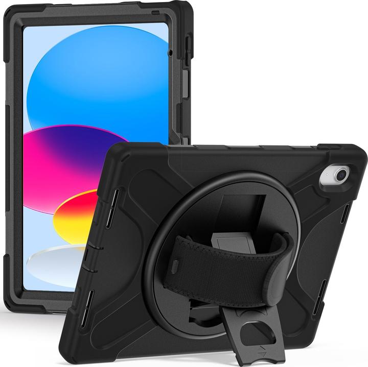 Image du produit DLH étui Renforcé Avec Bandoulière, Poignée Rotative Et Support (Ipad 10)