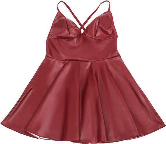 Actual product image Subblime - 955403 DRESS WITH BURGUNDY LEATHER STRAPS L/XL (L)
