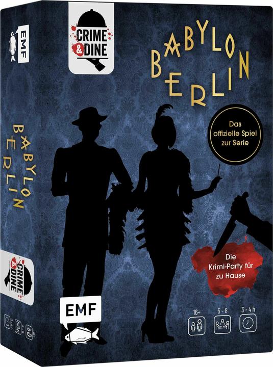 Immagine prodotto Crime & Dine – Das Krimi-Dinner-Set: Babylon Berlin – Das offizielle Spiel zur Serie! (Tedesco, Business Elephant Paperdice Solutions GmbH, 2022)