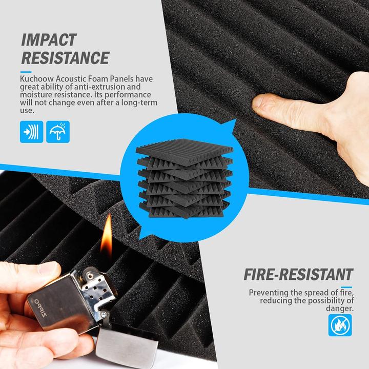 Actual product image Kuchoow Sound absorber acoustic foam (36 pcs.)