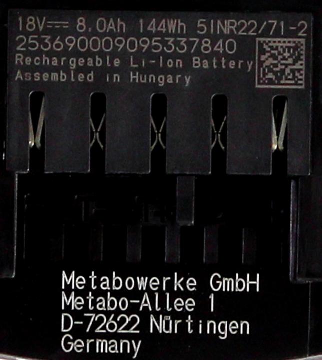 Immagine prodotto Metabo Pacco batteria (18 V)