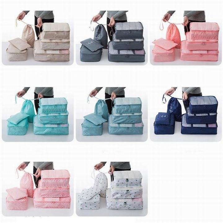 Image du produit JTI Set de sacs d'organisation, 6 pièces - Gris