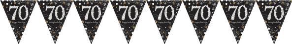 Produktbild Amscan Girlande 70 Jahre "Happy Birthday"