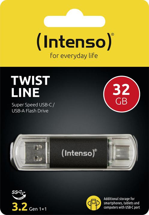 Actual product image Intenso Twin Line (32 GB, USB-C, USB 3.2)