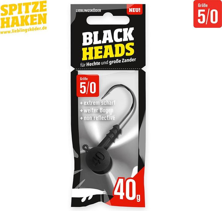 Image du produit Lieblingsköder Crochet de pointe Têtes noires