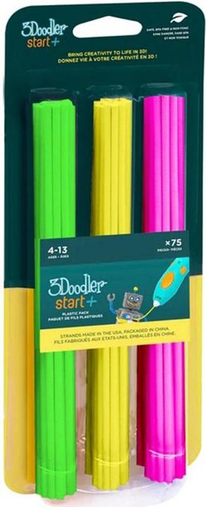 3Doodler Filament / Start+ / 75 / neon pink, neon yellow, neon green / "Neon Glow" (92 g, Multicoloured)