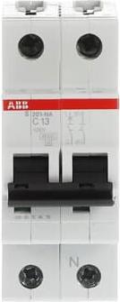 Actual product image ABB S201-C13NA Automatic circuit breaker C-Char.,6kA,13A,1P,+NA