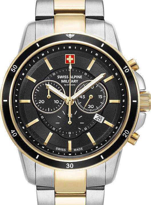 Produktbild Swiss Alpine Military 7089.9147 Chronograph Herrenuhr 44mm 10ATM (Chronograph, 44 mm)