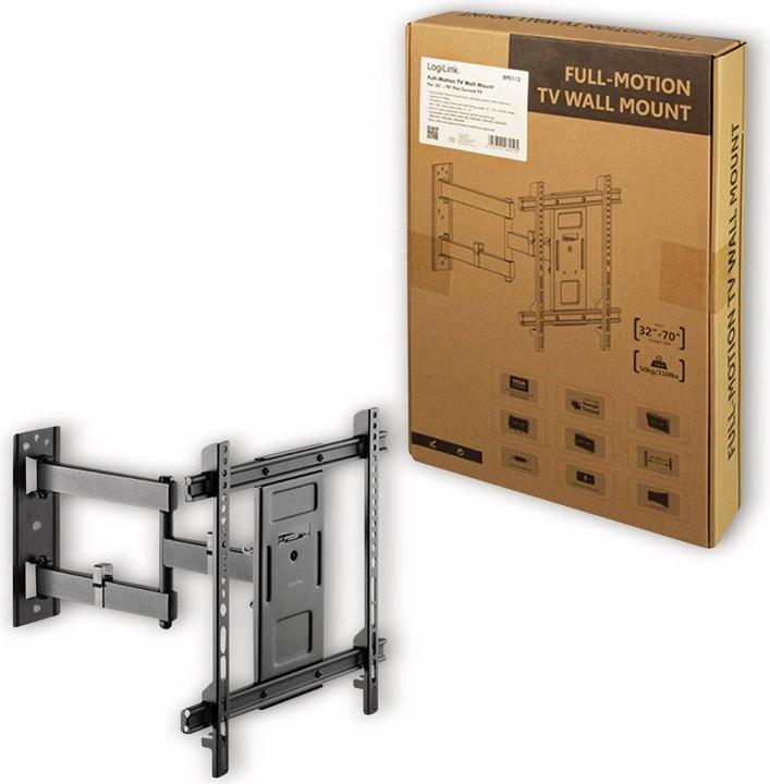 Actual product image LogiLink Bracket for LCD TV / curved LCD TV (full-motion) (Wall, 70", 50 kg)