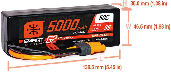 Produktbild Spektrum Smart Powerstage Surface Bundle: 5000mAh 3S LiPo Battery / S155 Charger