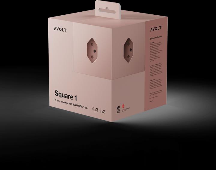 Actual product image Avolt Square 1 (5 x, USB-C, Type 13, 1.80 m)