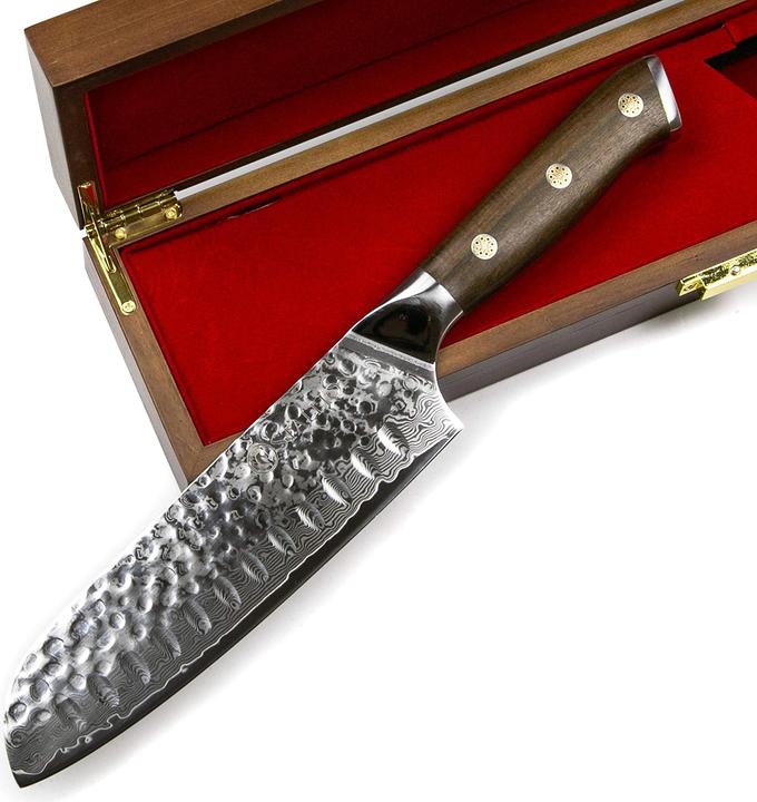 Image du produit Stallion Couteau damassé, affûtage en V 10 degrés (17.50 cm)