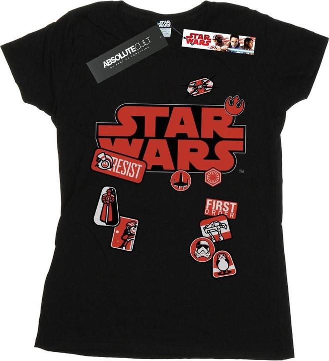 Immagine prodotto Star Wars The Last Jedi Badges Maglietta Donna (XL)