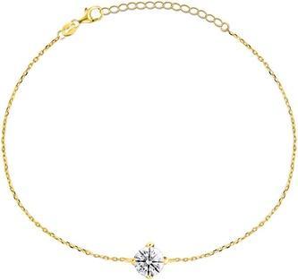 Brilio Silver - Elegant gold-plated bracelet with zircon BRC23Y