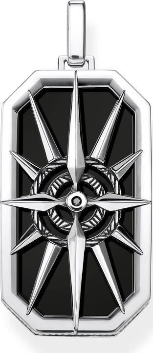 Produktbild Thomas Sabo Anhänger Kompass Stern schwarz (925er Silber)