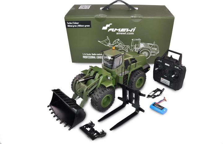 Produktbild Amewi Radlader G485E ME Militär (RTR Ready-to-Run)