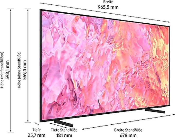 Immagine prodotto Samsung SAMS GQ-43Q60C TCS SMA UHD 108 GQ43Q60CAUXZG (43", Q60C, QLED, 4K, 2023)