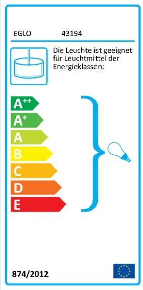 Etichetta energetica EGLO Rampside (E27)