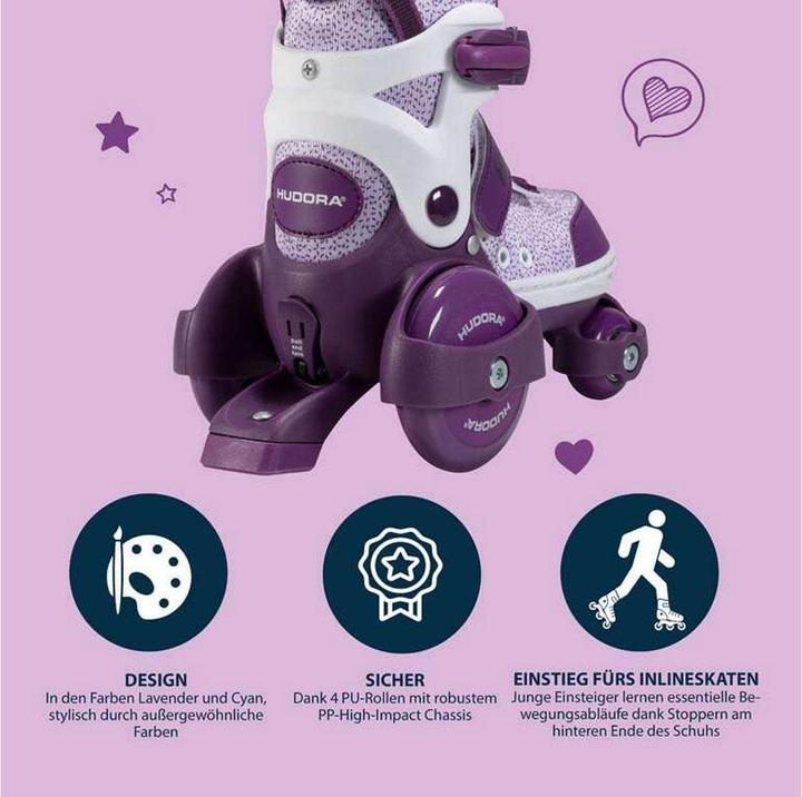 Produktbild Hudora HDO Rollerskates My First Quad 26-29 vt 22061 (26)