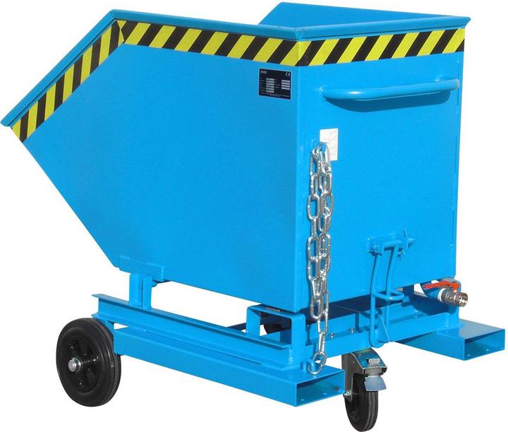 Image du produit Bauer Chariot pour bacs à copeaux SKW-ET 400 l L900xP1320xH1090 mm RAL5012 Capacité de charge 300kg (400 l)
