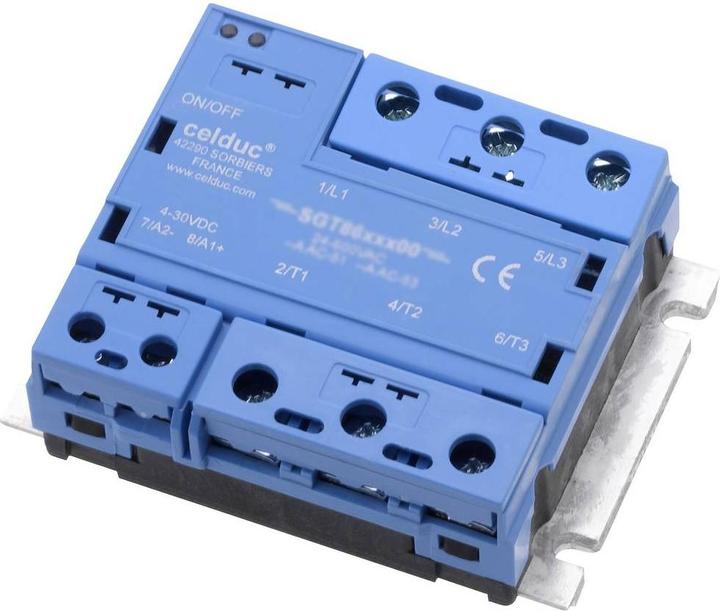 Celduc Solid state relay SGT8678500 16 A Switching voltage (max.): 520 V/AC 1 pc.