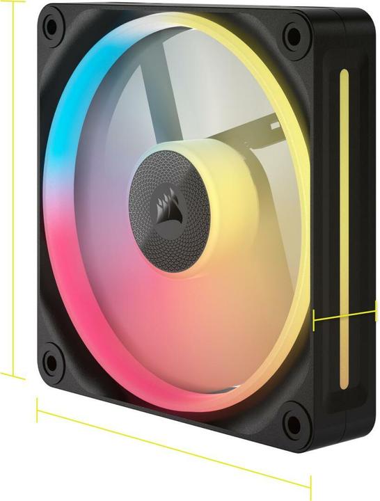 Actual product image Corsair iCUE LINK LX120-R Reverse Fan (120 mm, 1 x)