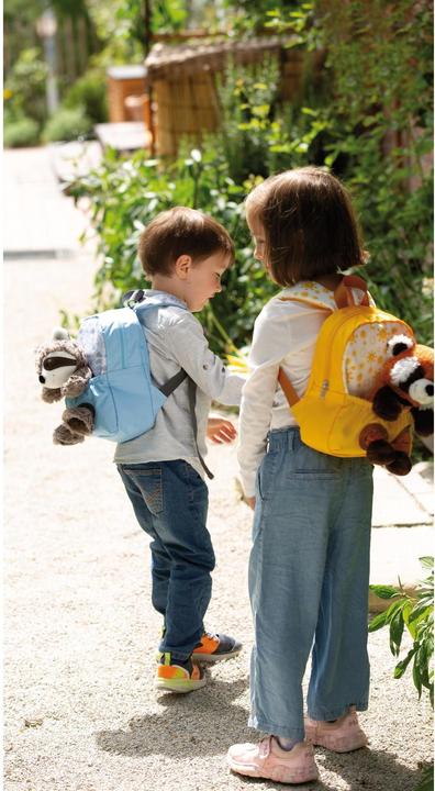 Actual product image NICI Backpack with red panda soft toy
