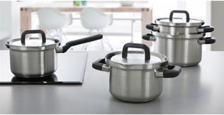 Actual product image BK Flow Cool 4-piece pan set (Pan set + pot set)