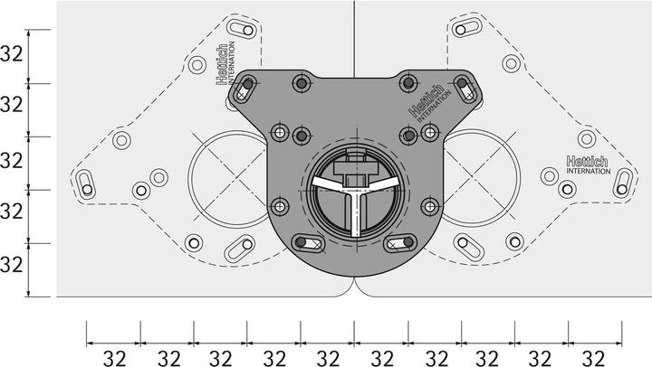 Produktbild Hettich Tischbein System 32