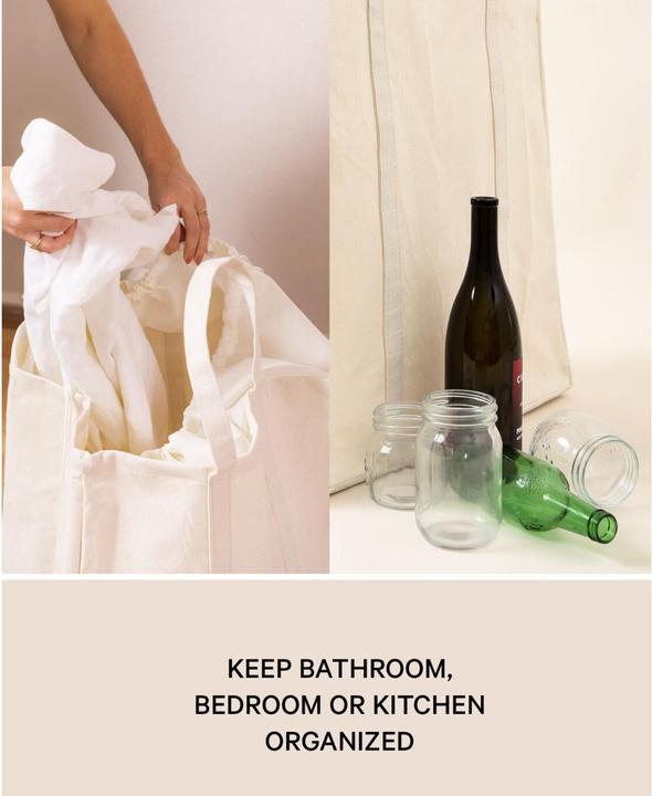 Image du produit Esmée Collecteur de linge 8.1 l, Crème (82 l)