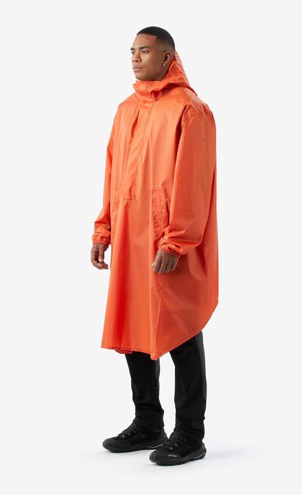 Produktbild Forclaz Poncho Regencape 60 l Wandern - MT500 orange (L)