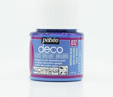 Produktbild Pebeo Deco Glänzende Acrylfarben (Mittelblau, 45 ml)