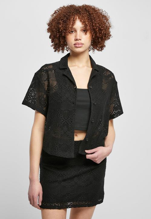 Produktbild Urban Classics Ladies Crochet Lace Resort Shirt (4XL)