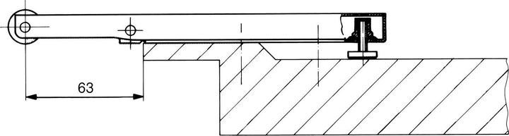 Actual product image Dormakaba Driver flap MK 396 (Room door, Entrance door, Wooden door, French window, Indoor)